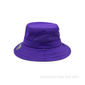 Paarse emmer hoed cap aangepast
